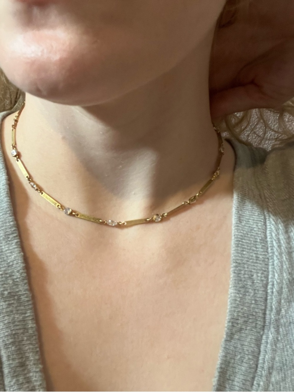 Anthropologie Demi Fine Collection Gold plated necklace
